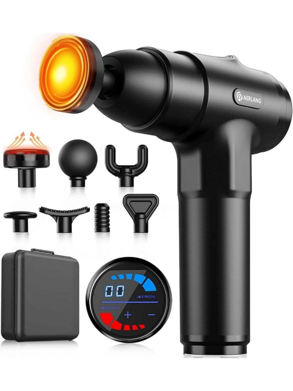 Deep Tissue Massage Gun with Heat - Powerful Muscle Relief, Perfect Gift for Him